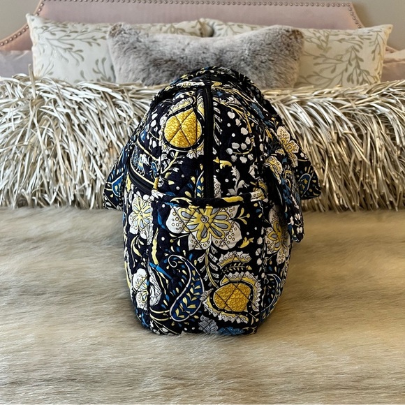 VERA BRADLEY Ellie Elephant 2012 Stroll Around Baby Diaper Bag Tote Blue Yellow - Picture 6 of 17